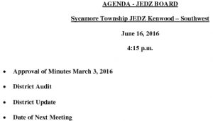 Icon of Agenda JEDZ Southwest Board 06-16-16