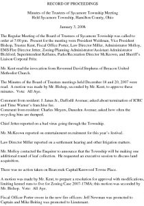 Icon of Record Of Proceedings 01 03 2008
