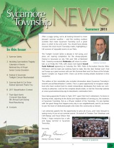 Icon of Sycamore Township Summer Newsletter 2011