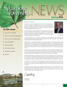 Icon of Spring 2016 Newsletter