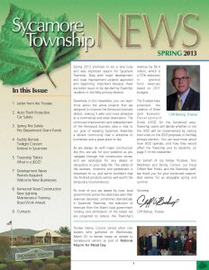 Icon of Spring 2013 Newsletter