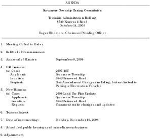 Icon of 10-14-08 Agenda