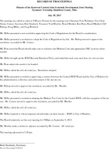 Icon of RECORD OF PROCEEDINGS JEDZ Central 07-18-13