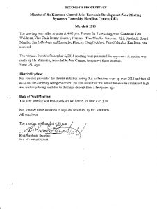 Icon of Record of Proceedings JEDZ Central 03-06-19
