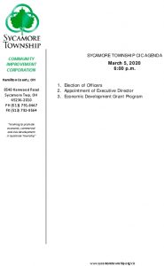 Icon of CIC Meeting Agenda 03 05 2020