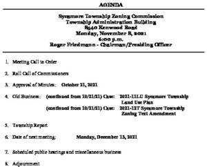 Icon of 11-08-2021 Zoning Commission Agenda