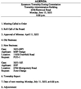 Icon of 06-13-2022 Zoning Commission Agenda