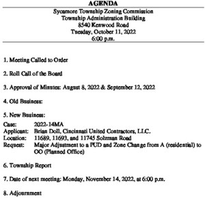 Icon of 10-11-2022 Zoning Commission Agenda