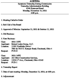 Icon of 11-14-22 Zoning Commission Agenda
