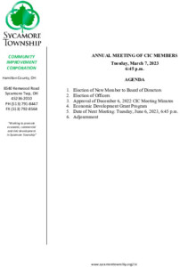 Icon of CIC Meeting Agenda 03 07 2023