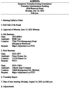 Icon of 07-10-2023 Zoning Commission Agenda
