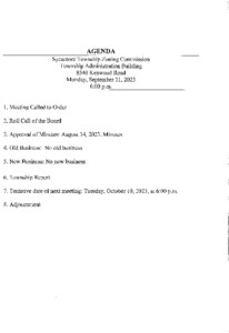 Icon of 09-11-2023 Zoning Commission Agenda
