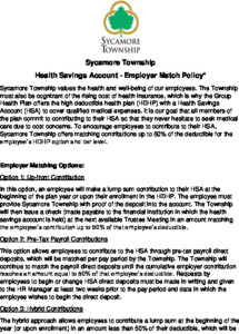 Icon of HSA Employer Match Policy