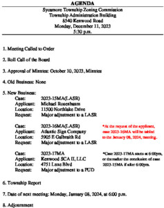 Icon of 12-11-2023 Zoning Commission Agenda