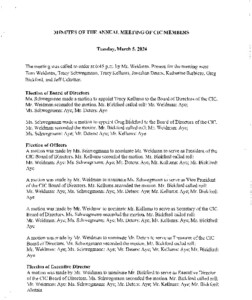 Icon of Minutes Of The Annual Meeting Of CIC Members 03 05 2024