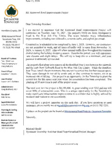 Icon of Kenwood Road Improvements Project Letter 06 13 2024