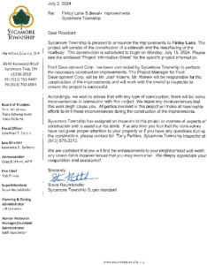 Icon of Finley Lane Sidewalk Resident Letter 07 02 2024