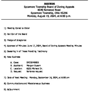 Icon of 08-19-24 BZA Meeting Agenda