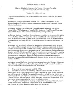 Icon of Public Hearing Minutes Case 2024-02MA & 2024-03P2 07 09 2024