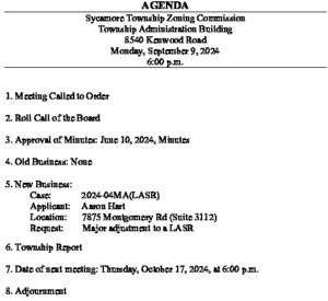 Icon of 09-09-2024 Zoning Commission Agenda