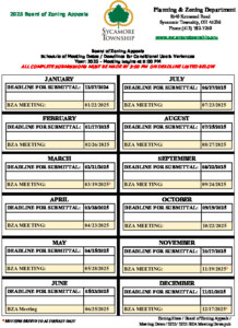 Icon of 2025 BZA Meeting Dates