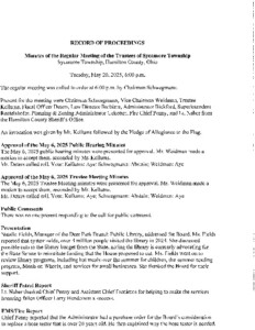 Icon of Record Of Proceedings 05 20 2025