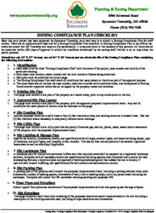 Icon of Zoning Compliance Plan Checklist 07 23 25