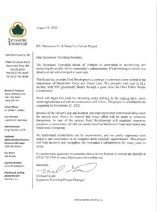 Icon of Marieview Ct  & Fran Ln  Culvert Project Letter To Residents 081825