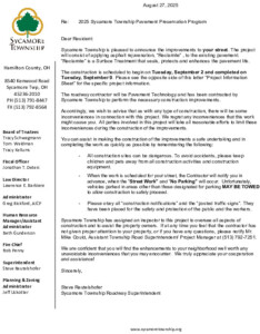 Icon of Asphalt Rejuvenation Letter To Residents