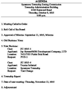 Icon of 10-09-2025 Zoning Commission Agenda