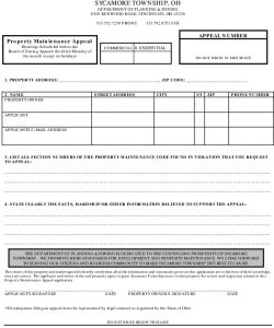 Icon of Property Maintence Appeal Form