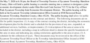 Icon of Documents Proposed Deer Park Sycamore Township JEDD