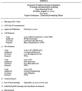 Icon of 08-10-2020 Revised Zoning Commission Agenda