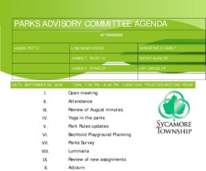 Icon of 09 28 2020 Parks Advisory Committee Agenda