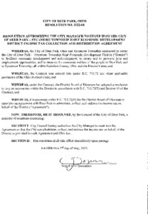 Icon of City Of Deer Park Resolution 2022-08
