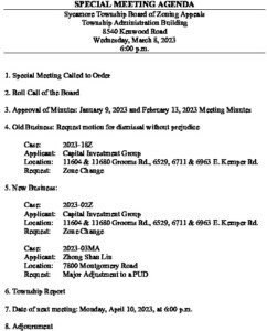 Icon of 03-08-2023 Special Zoning Commission Meeting Agenda