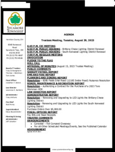 Icon of Trustee Meeting Agenda 08 29 2023