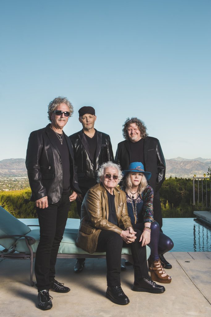 Ban members of Jefferson Starship pictured outside