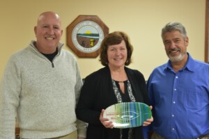 Township Officials Accepting Recycling Award