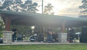 musicians playing outdoors