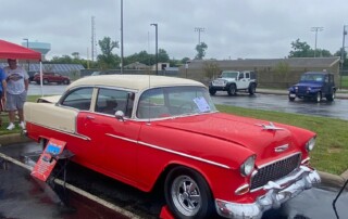 Red 1955 Chevy Bel Air