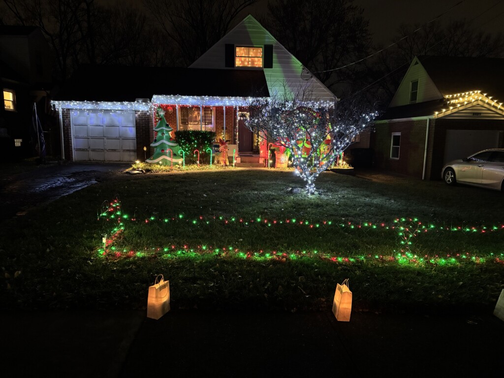 2nd place holiday lights winner Wicklow Ave