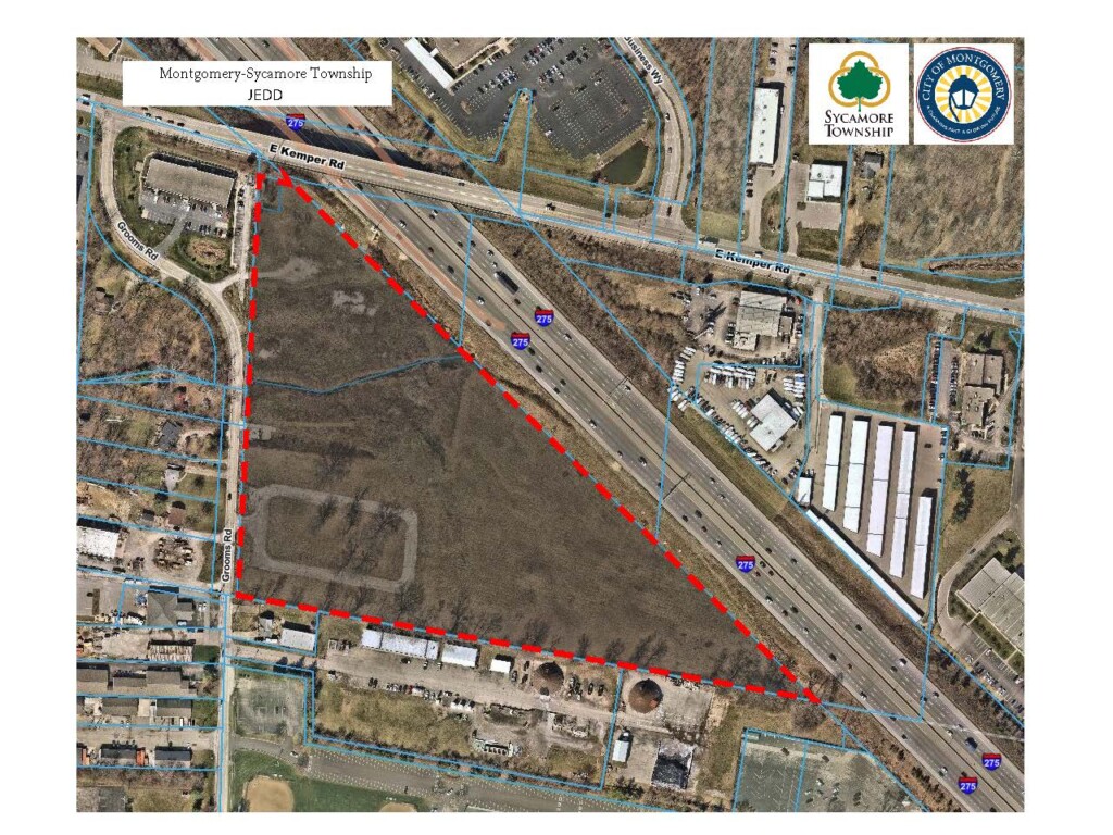Aerial View of Montgomery Sycamore township JEDD