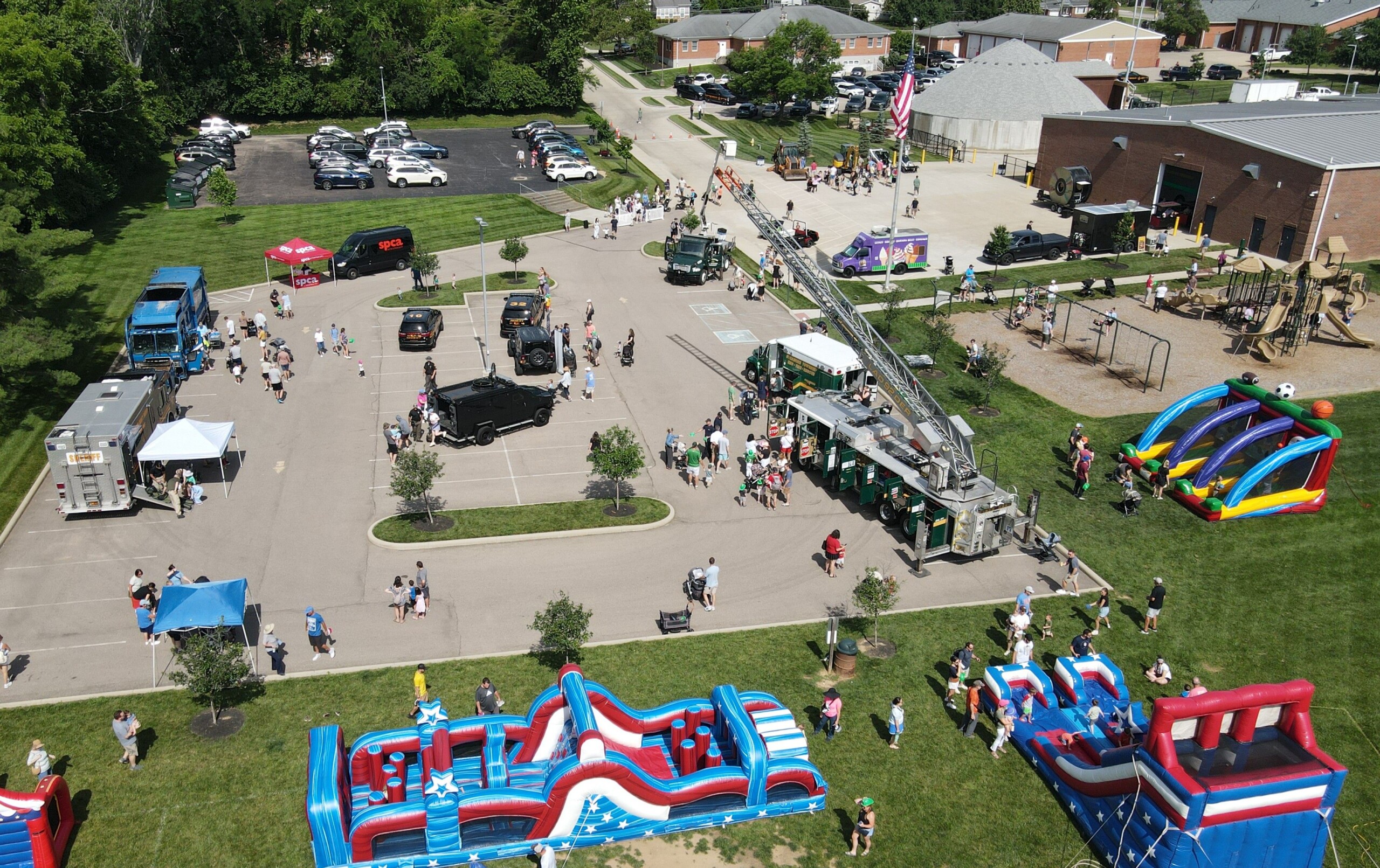 Resized Drone 1 aerial view of touch a truck event
